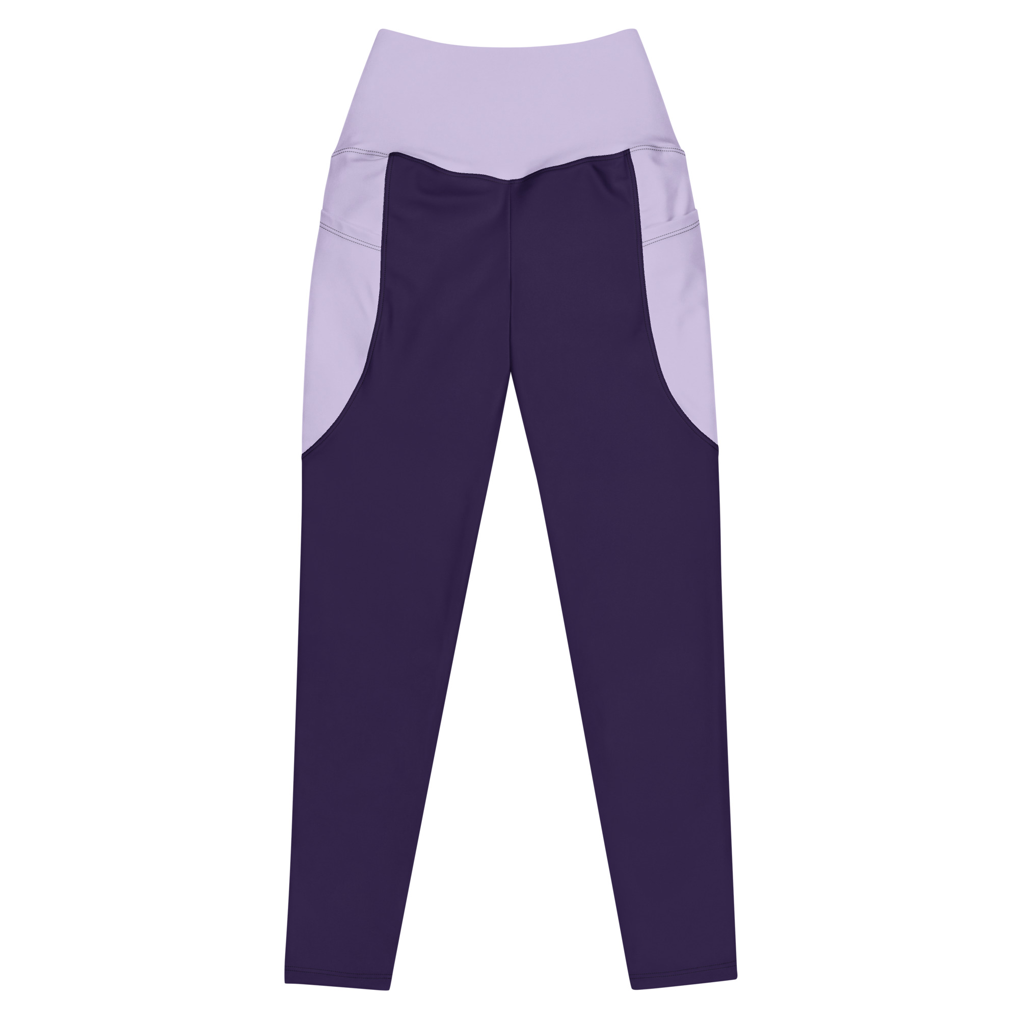 Purple cut leggings with pockets - Image 3