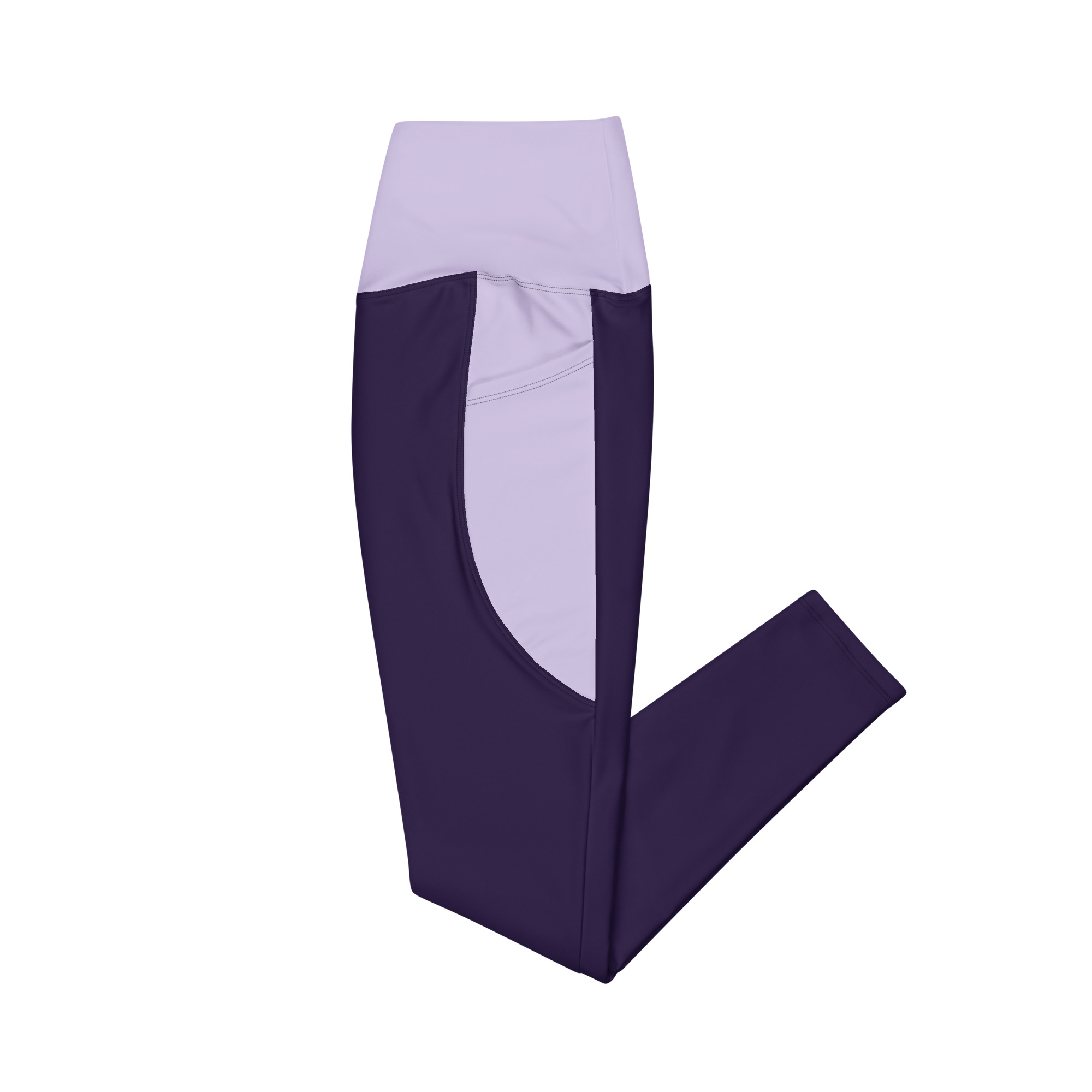 Purple cut leggings with pockets - Image 6