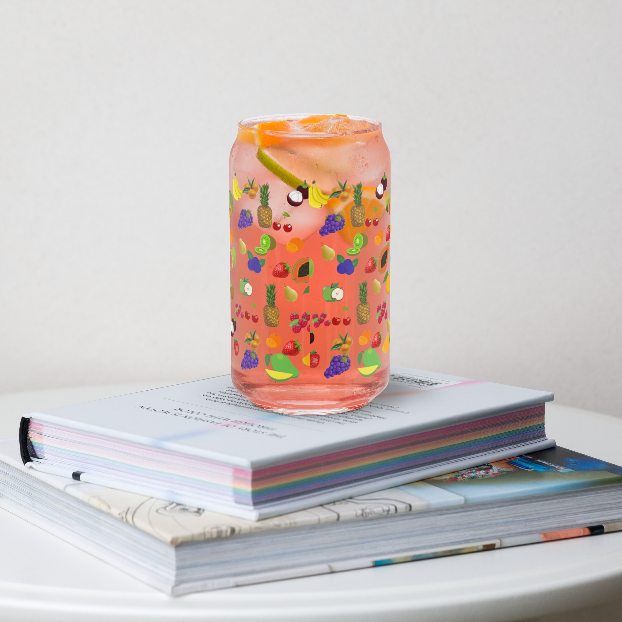 Mixed fruits can-shaped glass - Image 3