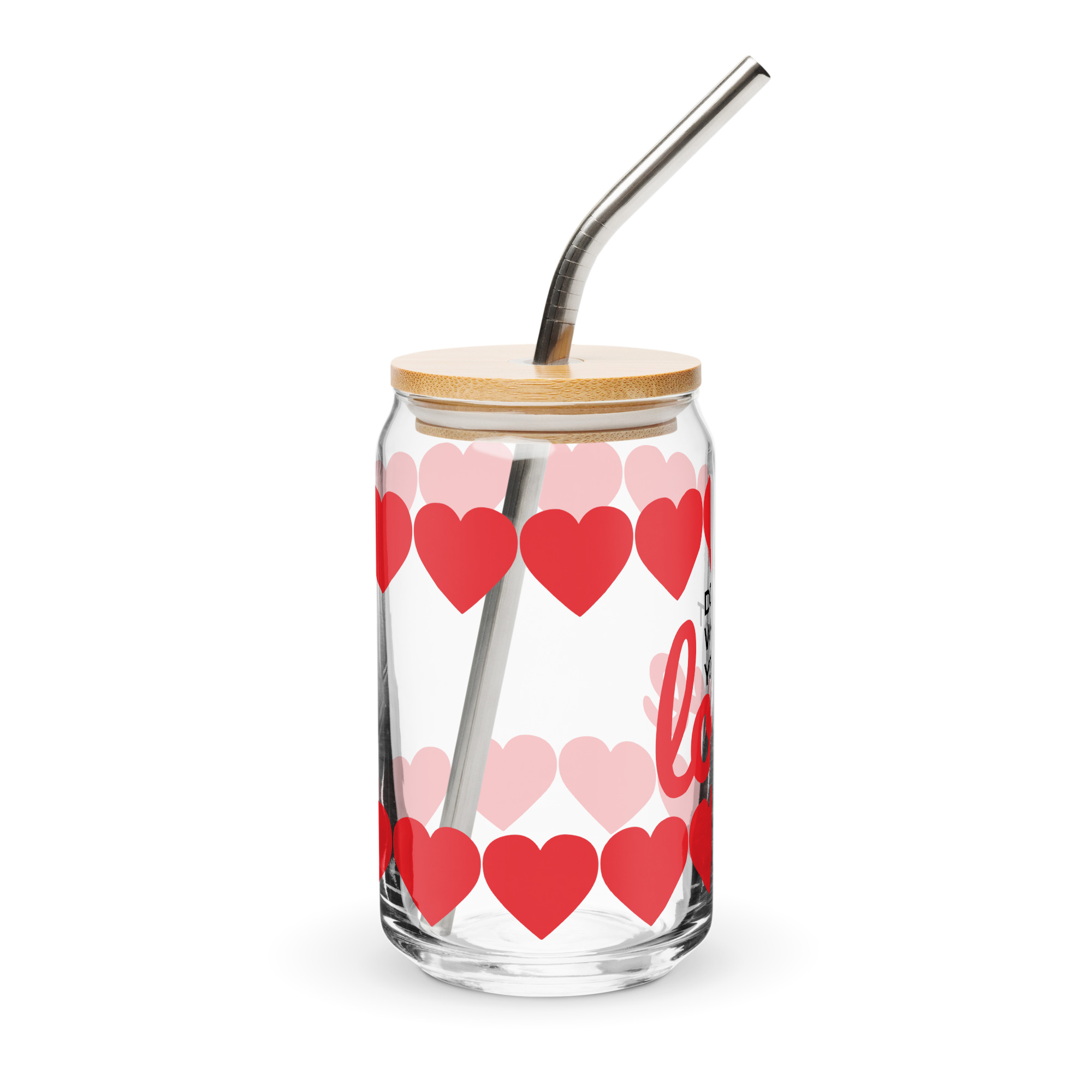Do what you love can-shaped glass - Image 2