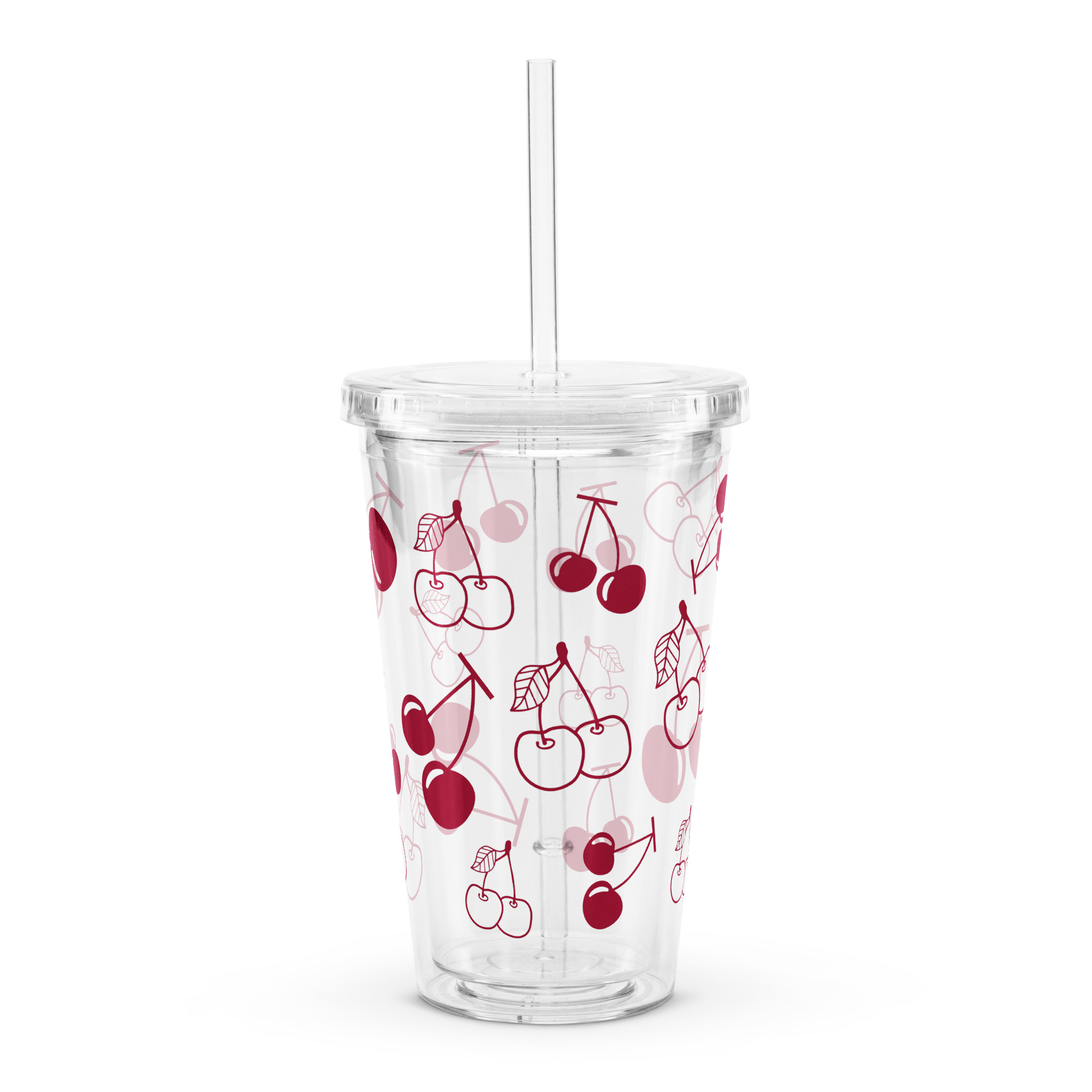 Refresh cherries clear plastic tumbler - Image 2