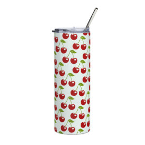 Cherries Stainless steel tumbler