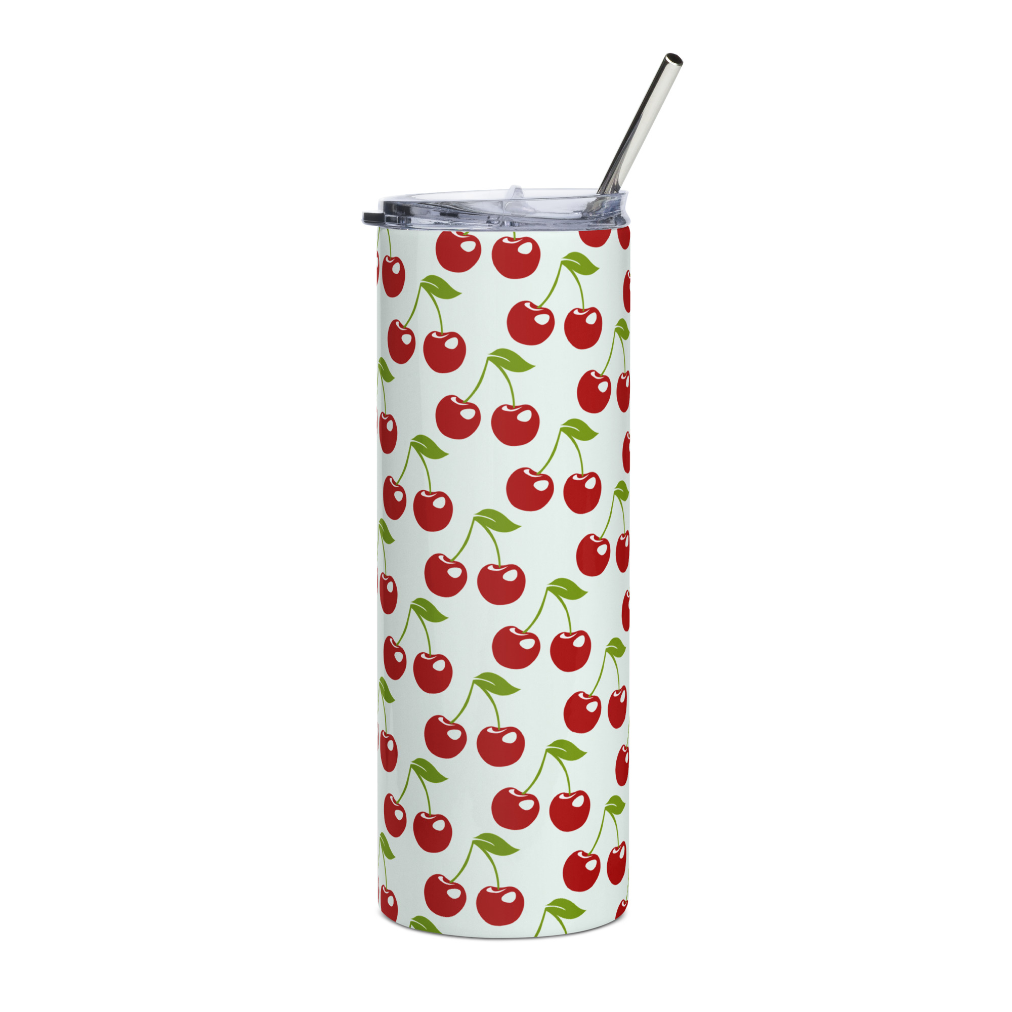 Cherries Stainless steel tumbler