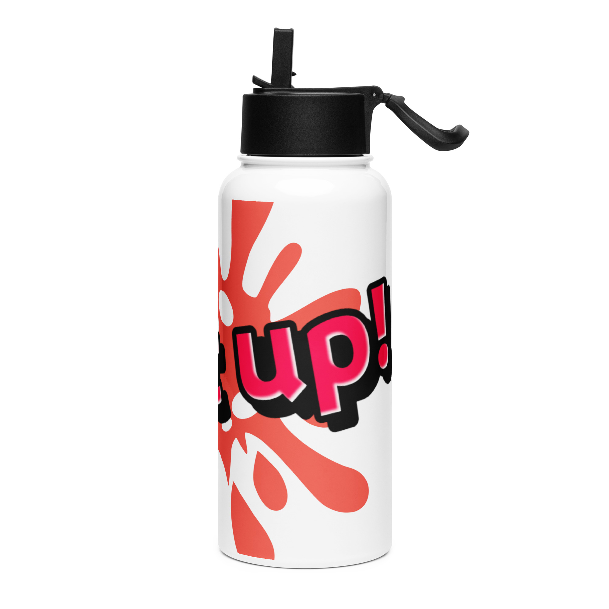 Fruitup stainless steel water bottle with a straw lid - Image 3