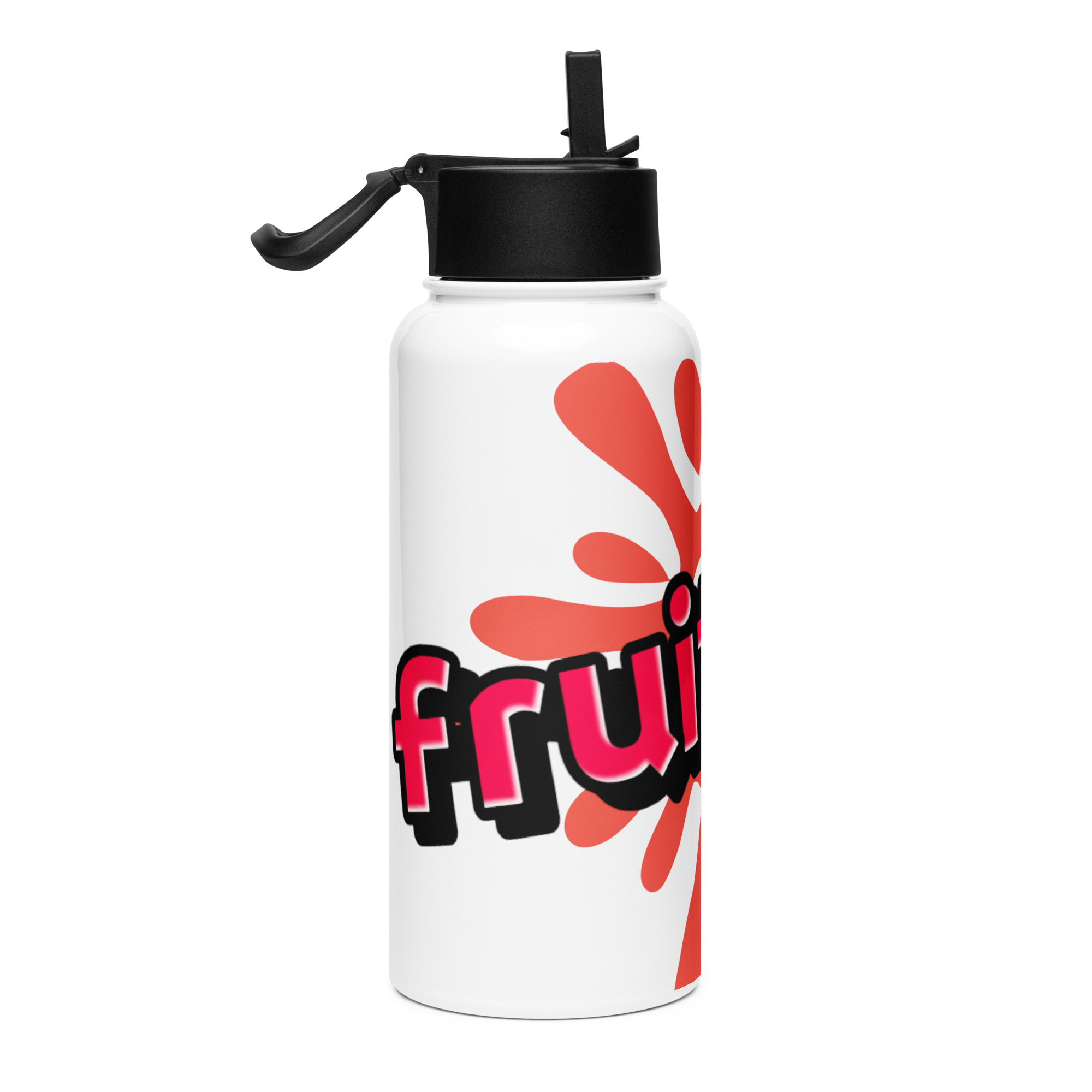 Fruitup stainless steel water bottle with a straw lid - Image 4